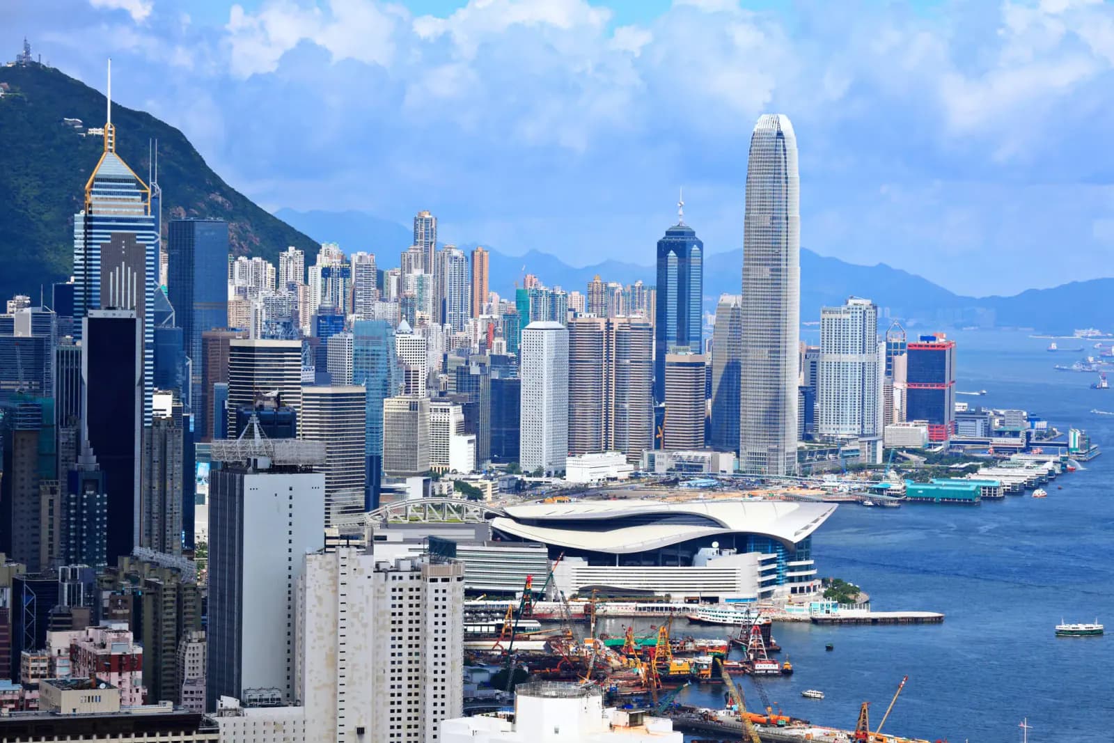 香港維多利亞港城市景觀